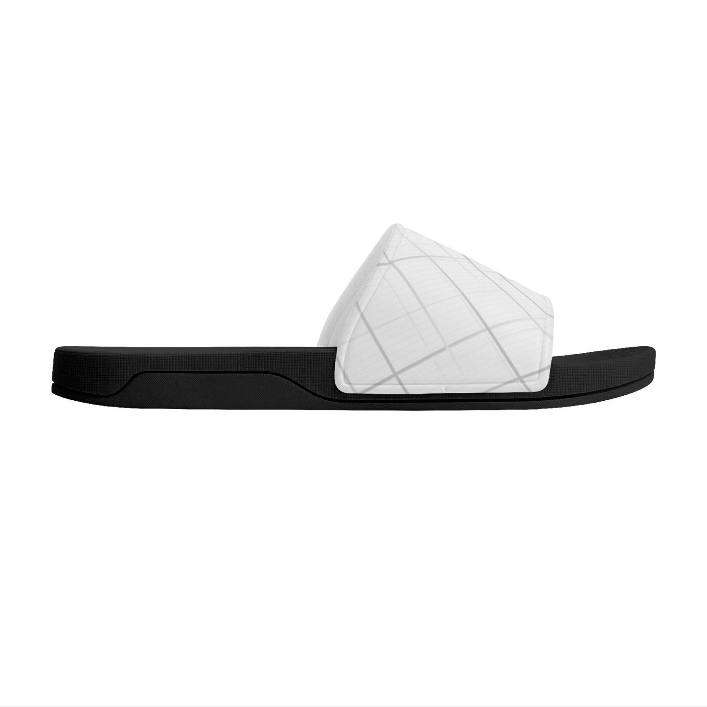 Men's ABKC White & Black Slide Sandals Shoes - [BULLY_BRAND]