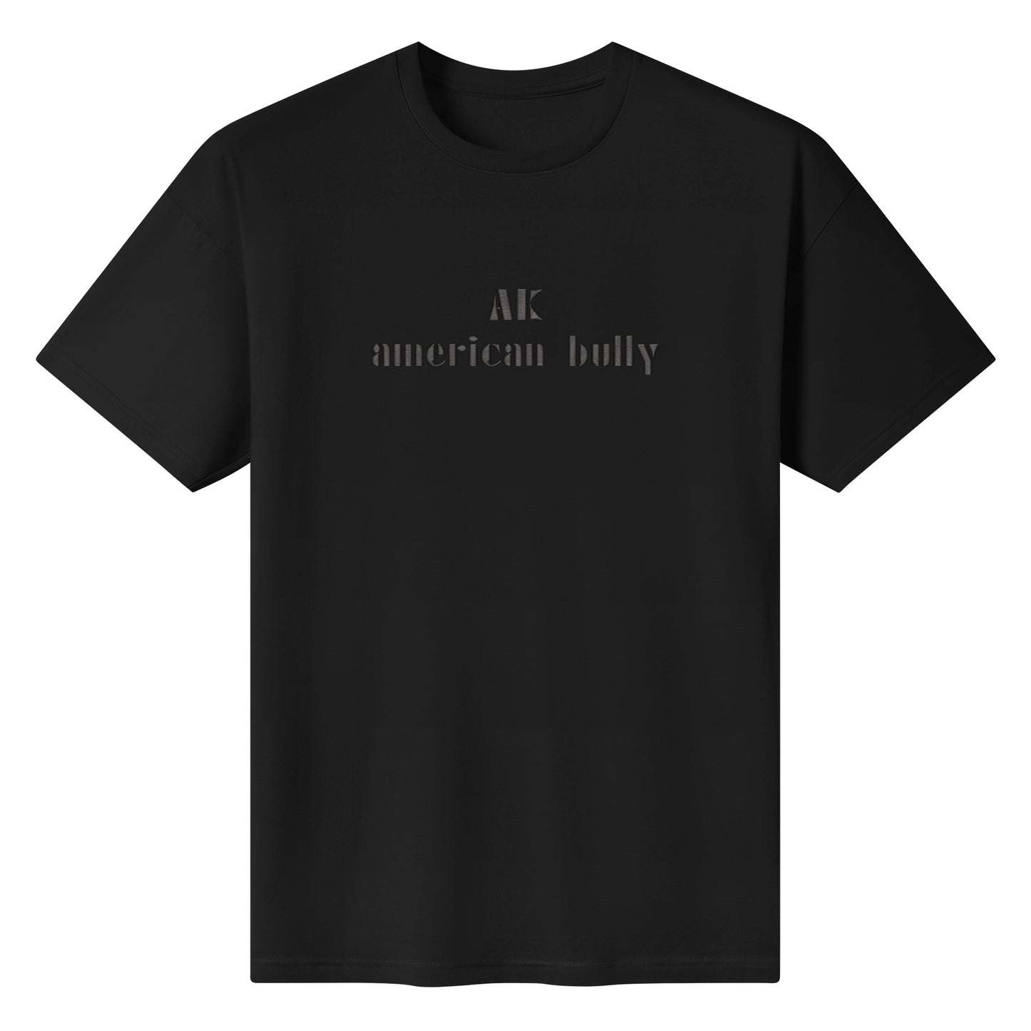 AK Embroidered Cotton T shirt - [BULLY_BRAND]