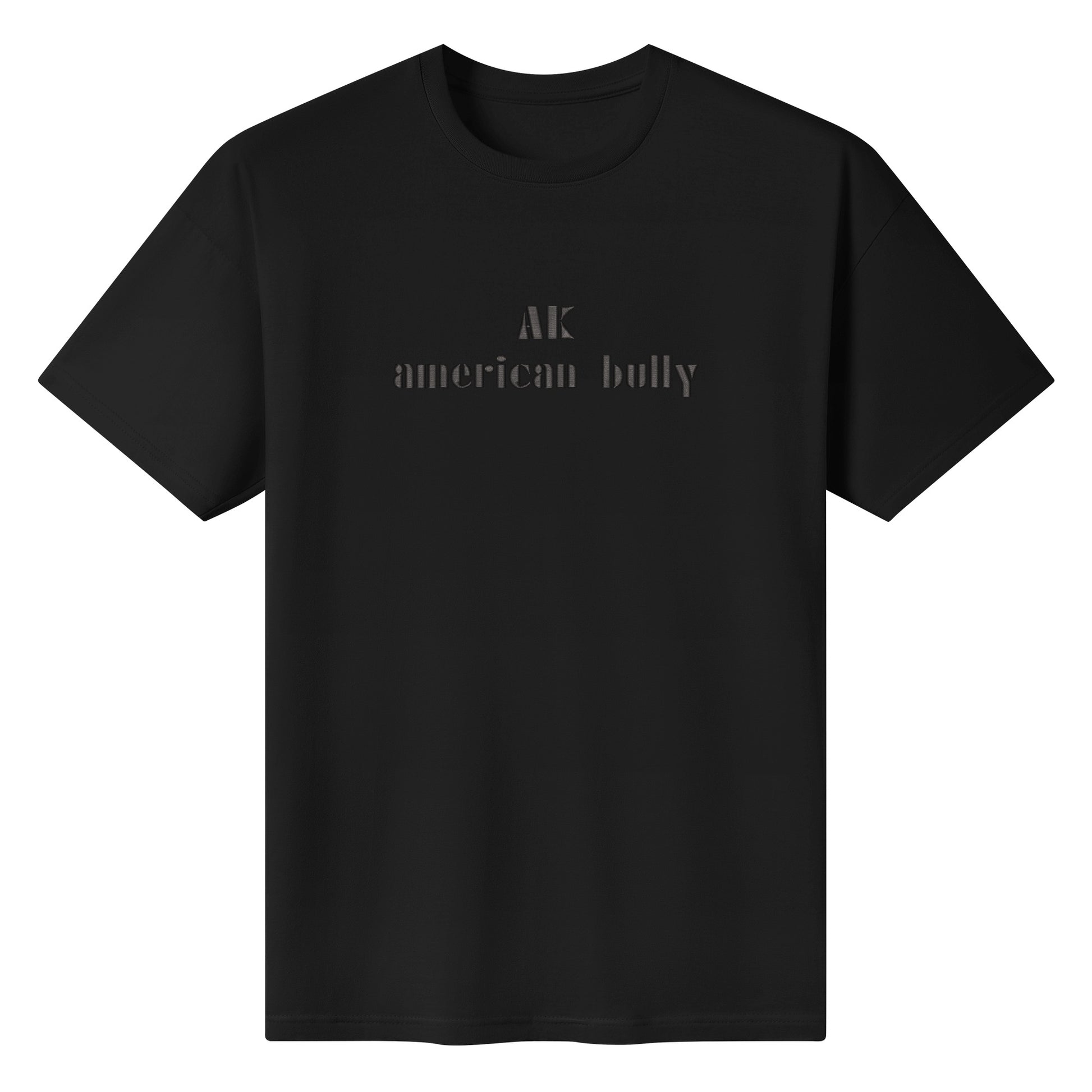 AK Embroidered Cotton T shirt - [BULLY_BRAND]