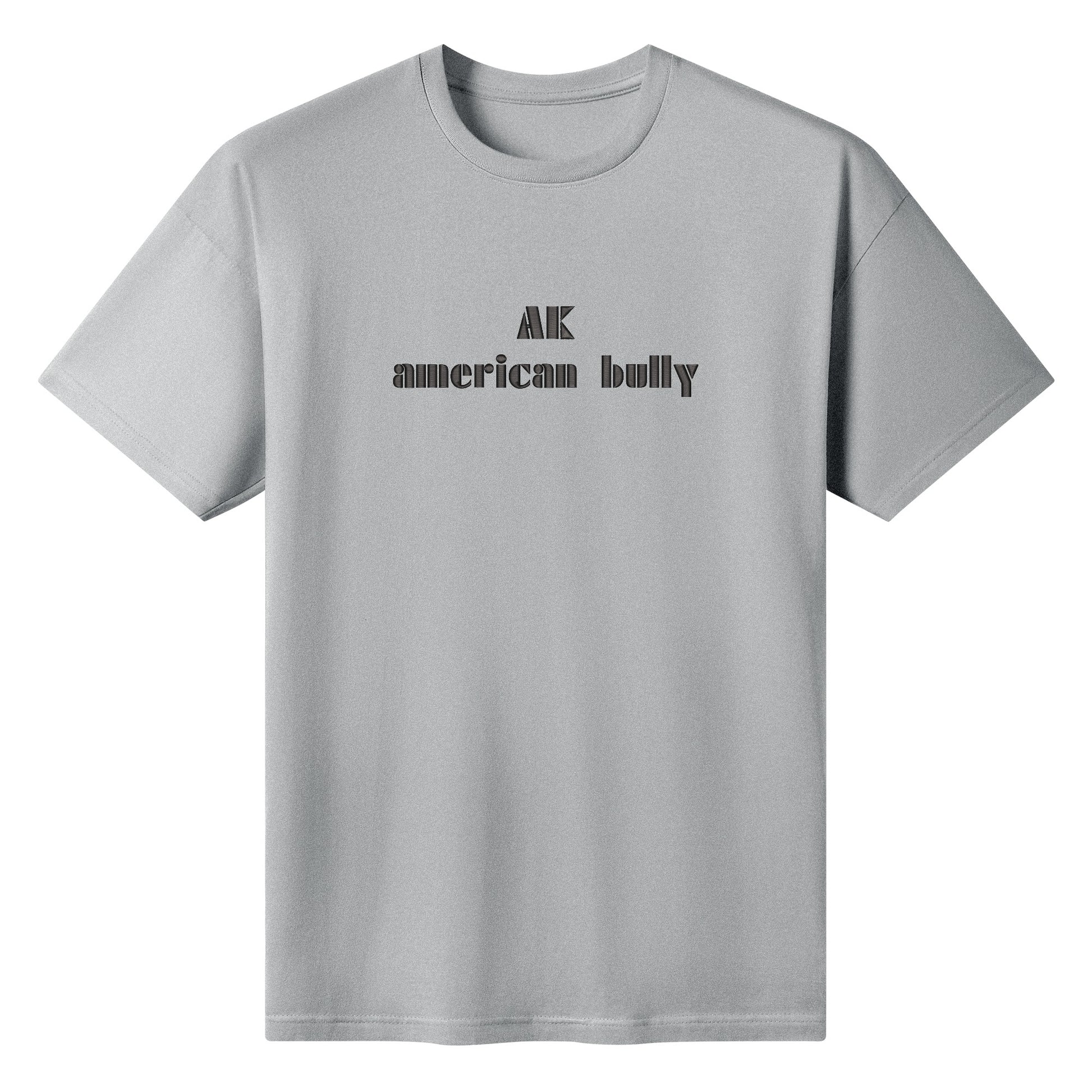 AK Embroidered Cotton T shirt - [BULLY_BRAND]