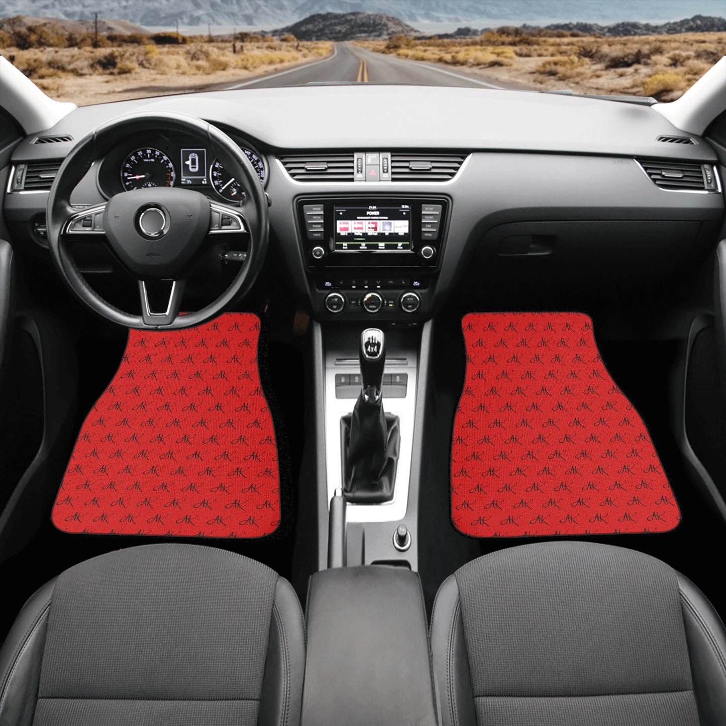 RED Back and Front Car Floor Mats - [BULLY_BRAND]