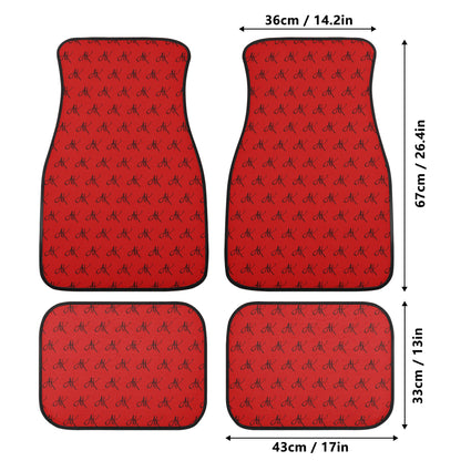 RED Back and Front Car Floor Mats - [BULLY_BRAND]