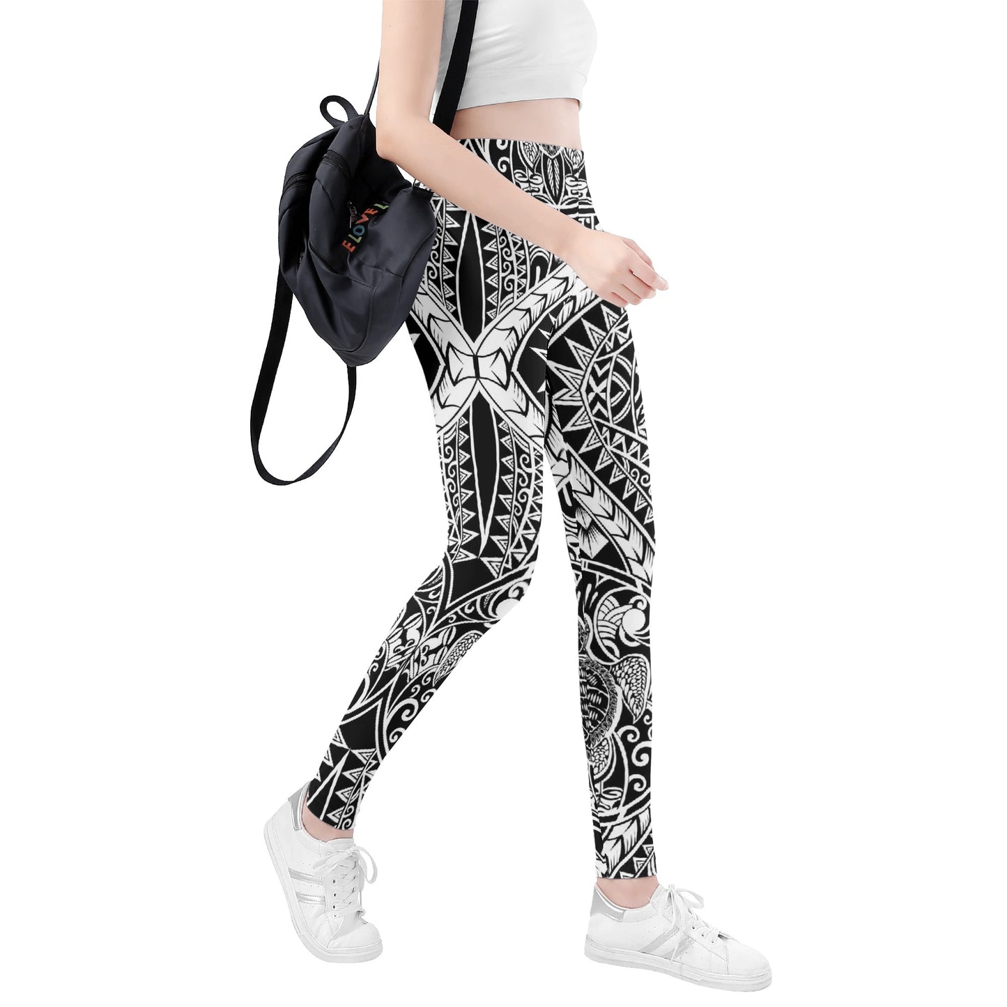 Womens BLACK TURTLE Leggings - [BULLY_BRAND]