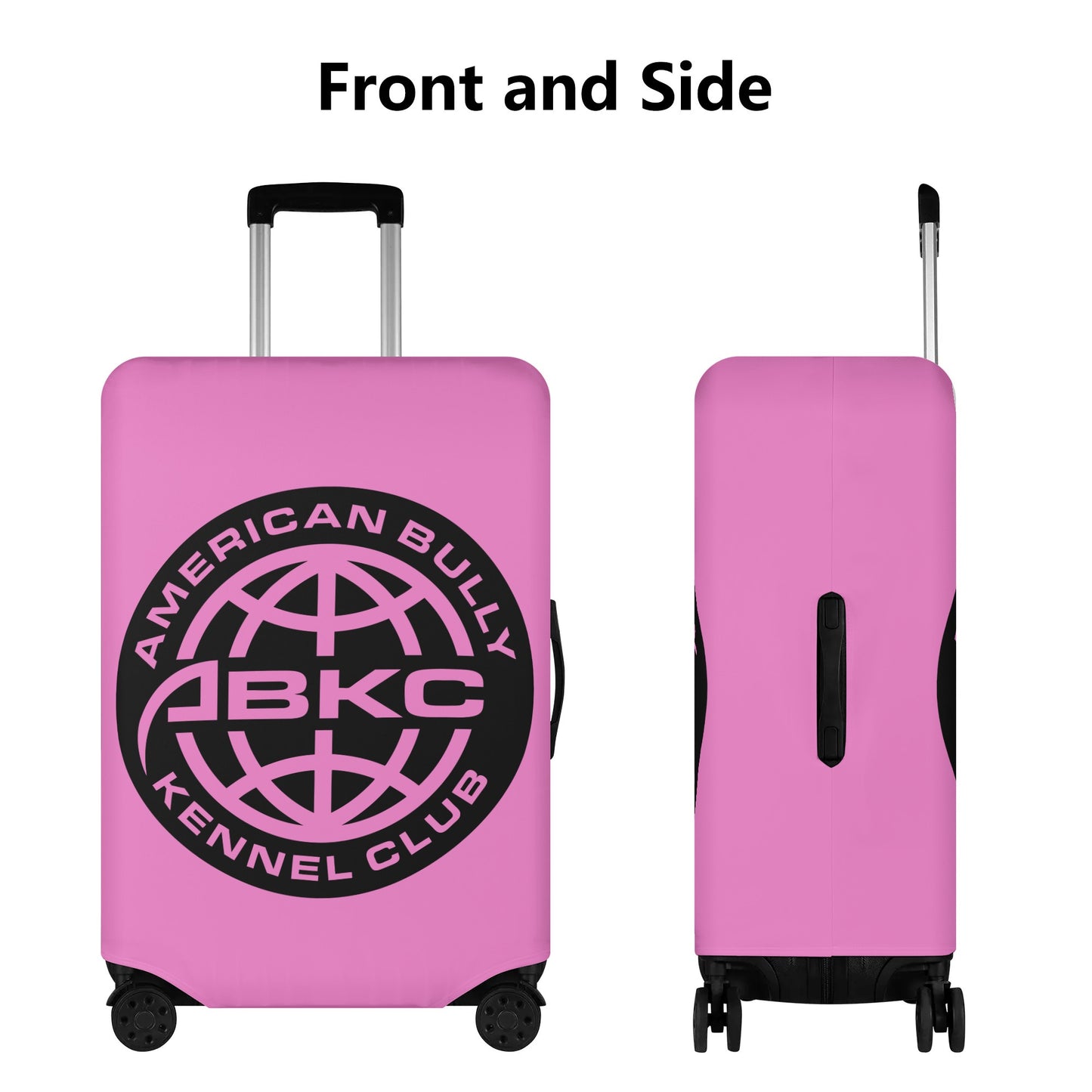 Polyester Pink Luggage Cover