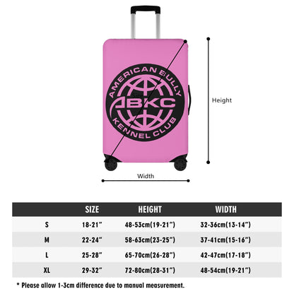 Polyester Pink Luggage Cover