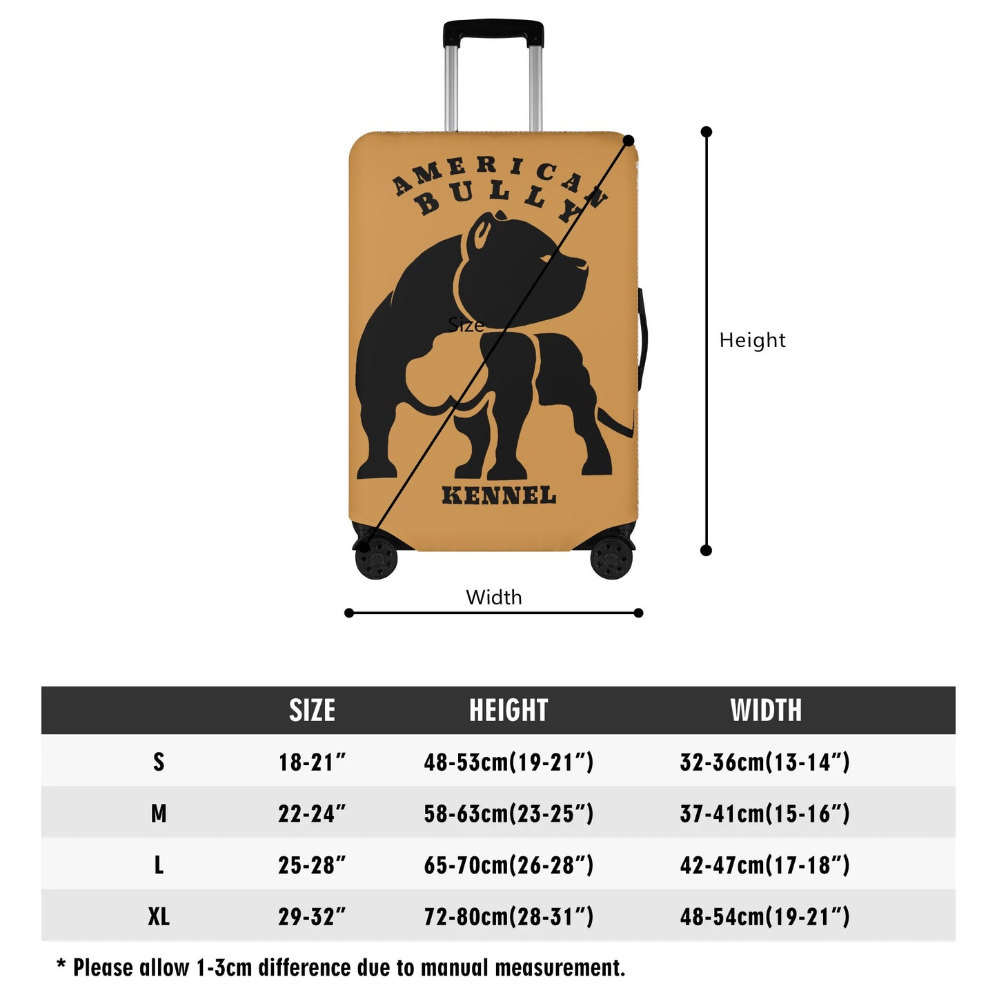 Polyester Goldy Luggage Cover