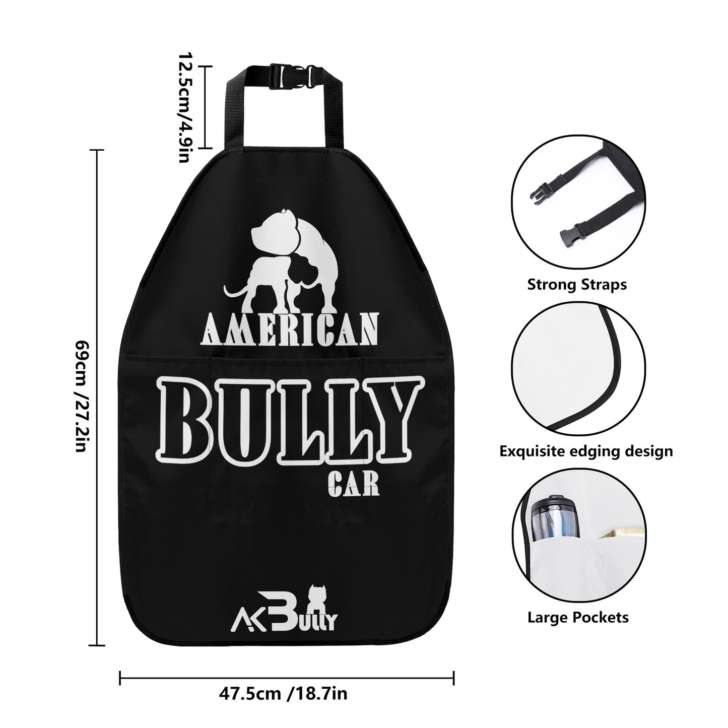 Car Back Bully Kennel Seat Organizer