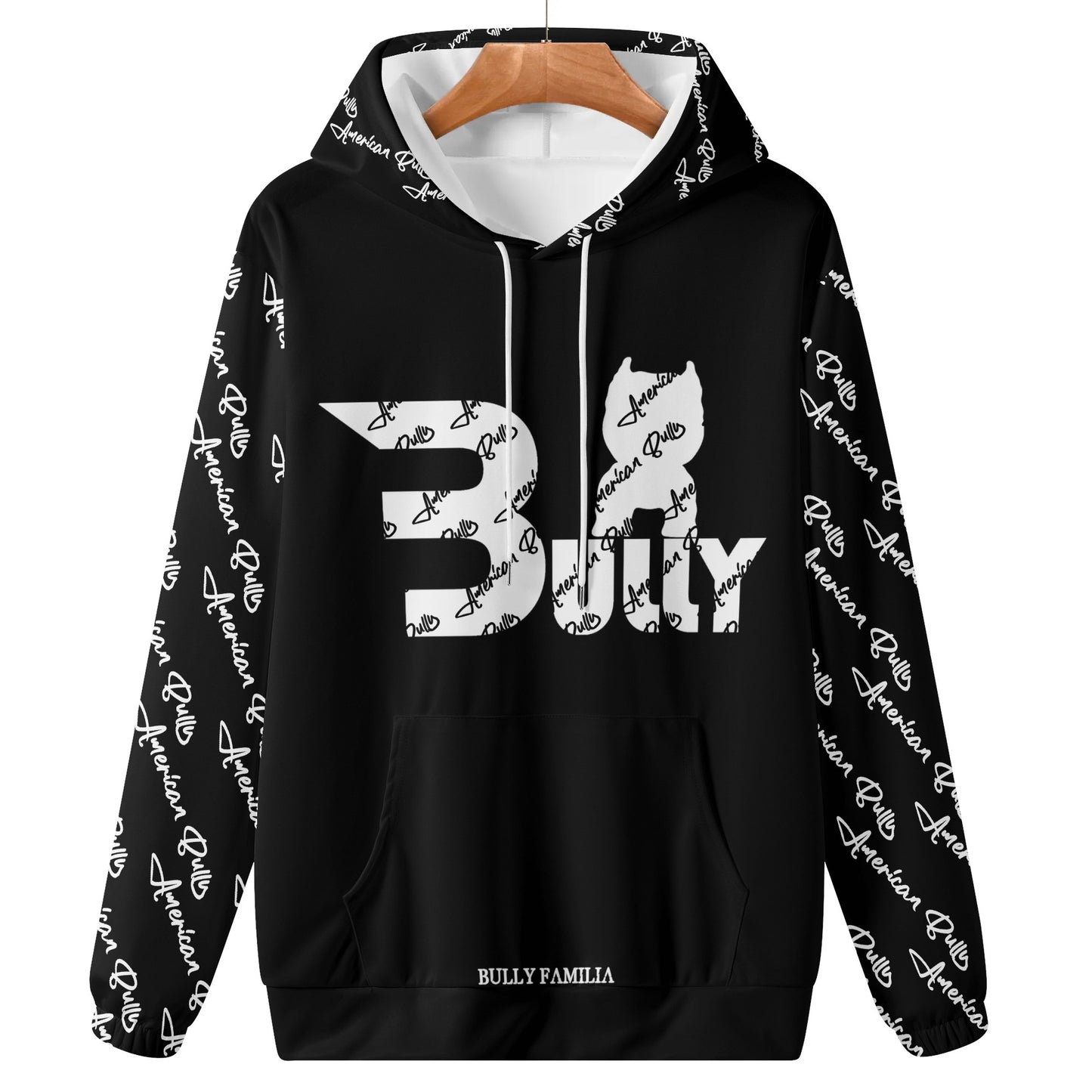 Mens Lightweight BBUULLYY Print Hoodie