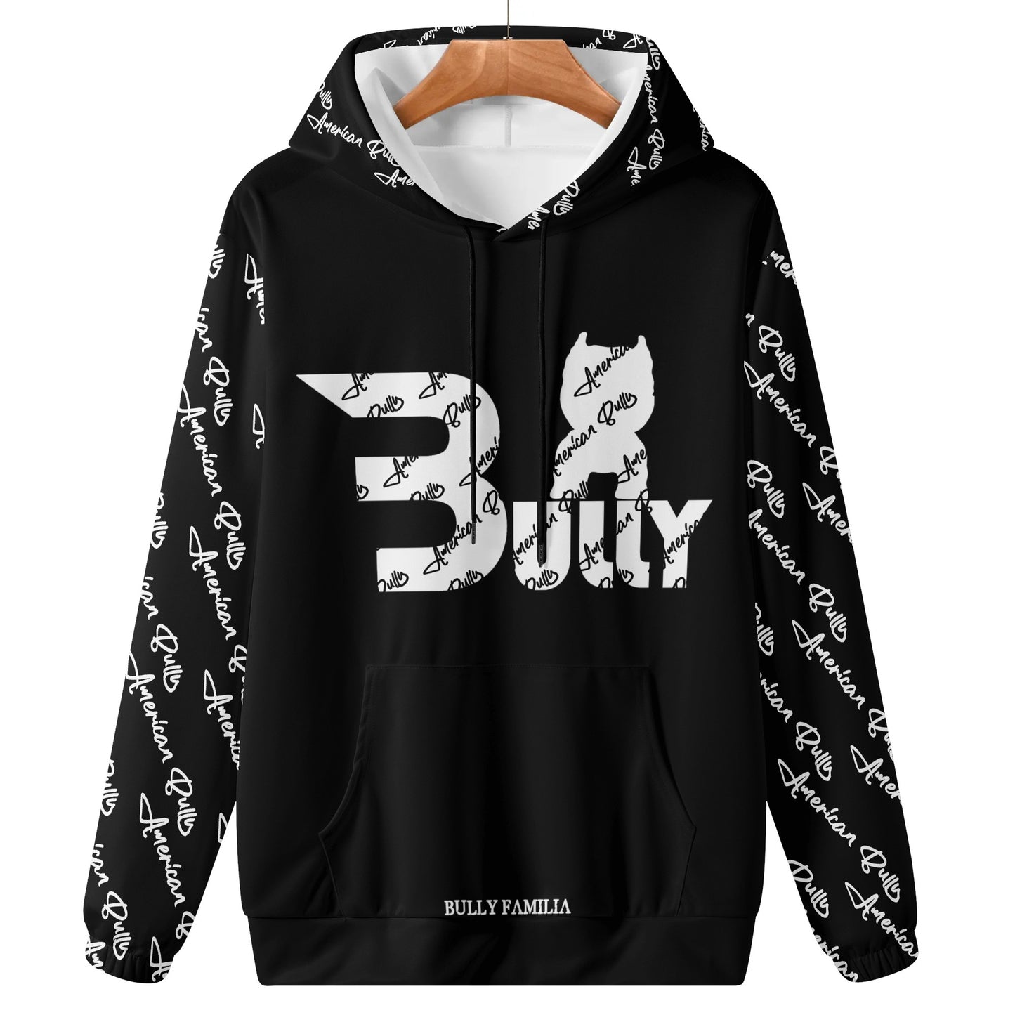 Mens Lightweight BBUULLYY Print Hoodie