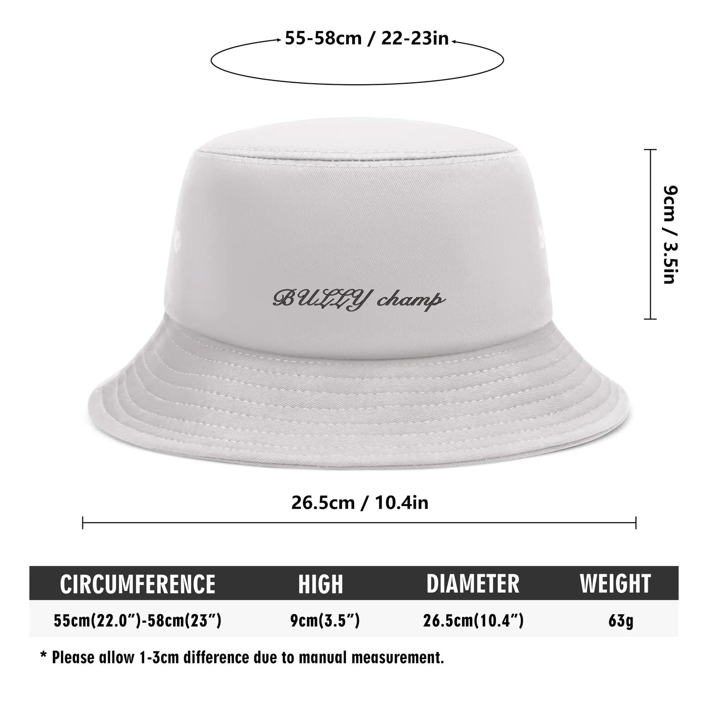 Unisex Fashion Embroidered B2 Bucket Hats