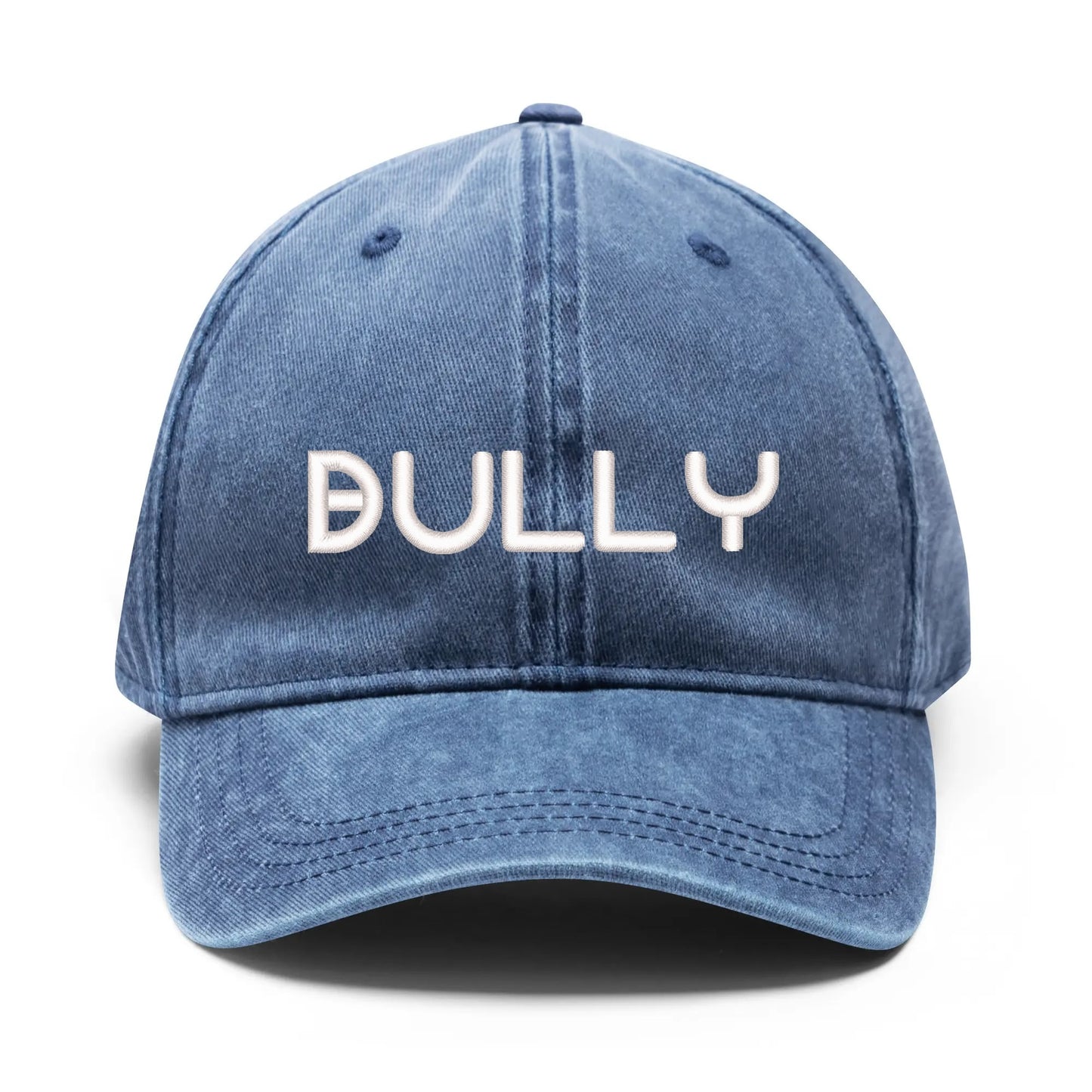 Four Sides Embroidered BullyK Denim Baseball Cap