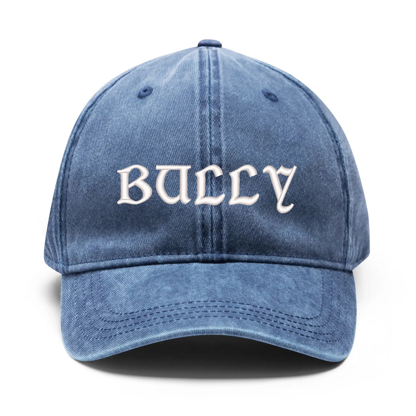 4 Sides Embroidered BullyChamp Denim Baseball Cap