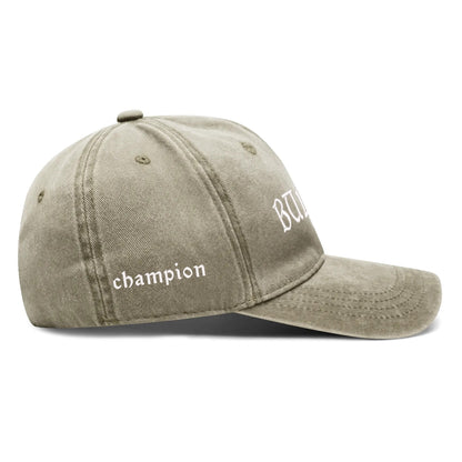 4 Sides Embroidered BullyChamp Denim Baseball Cap