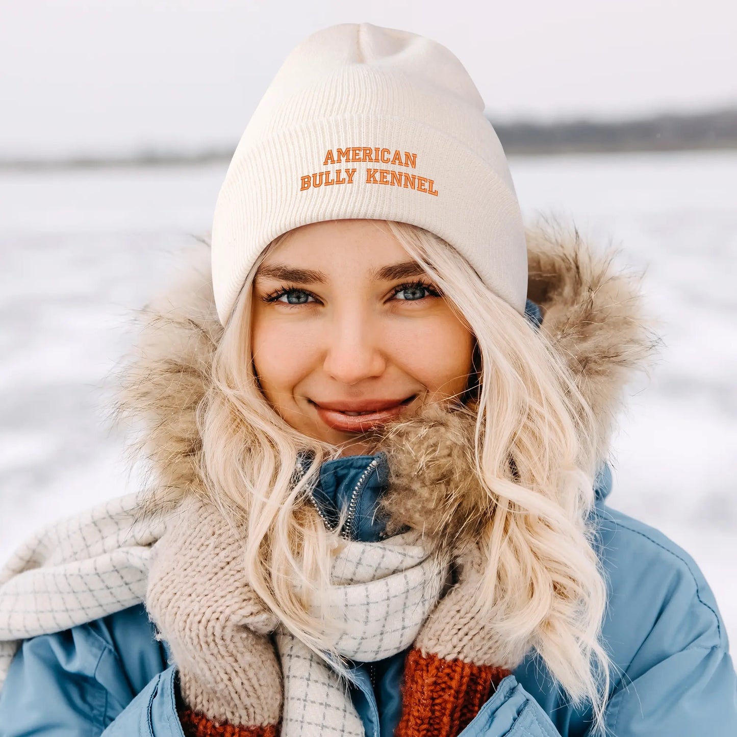 Embroidered SnowB Knit Beanies