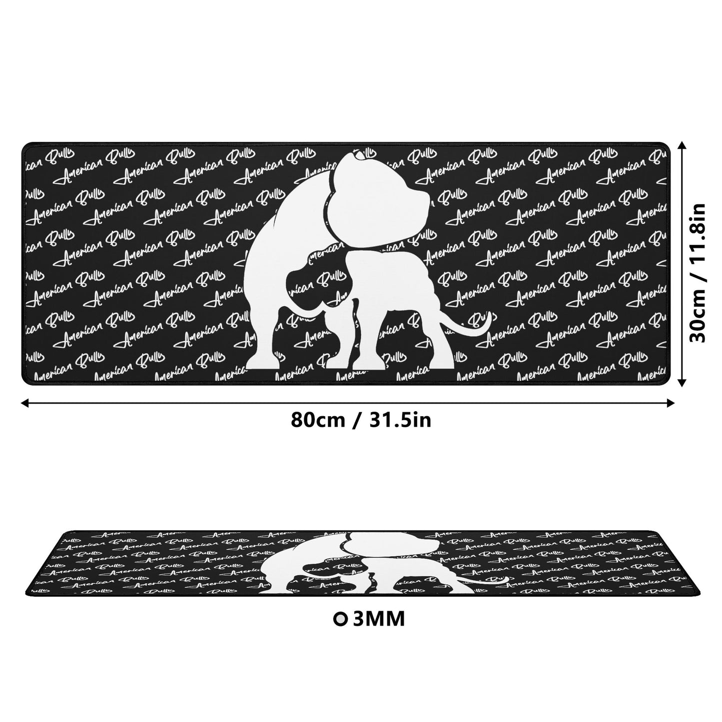 Rectangle Kennel Rubber Gaming Mouse Mat Pad