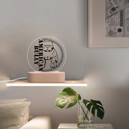 BS Acrylic Round Lamp Night Light Home Decor