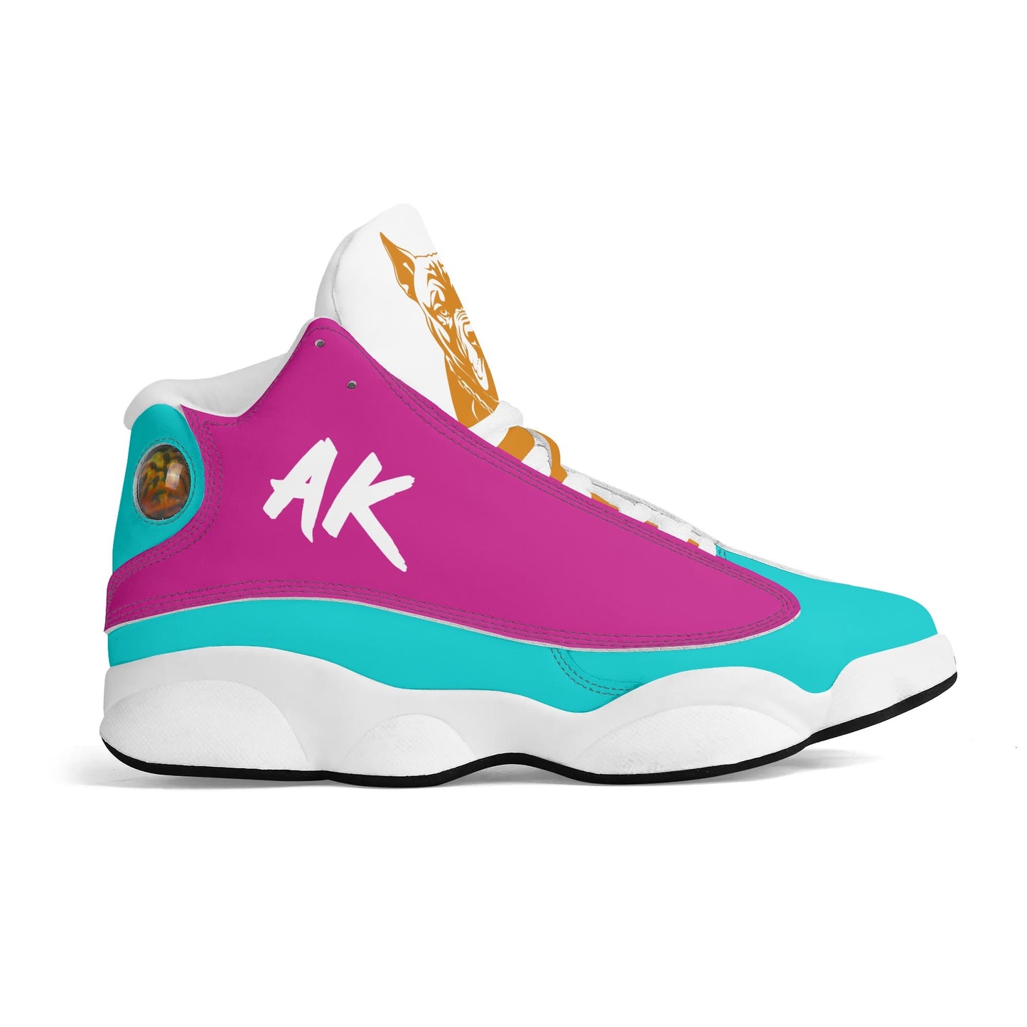 Womens AKB Color Leather Basketball Shoes