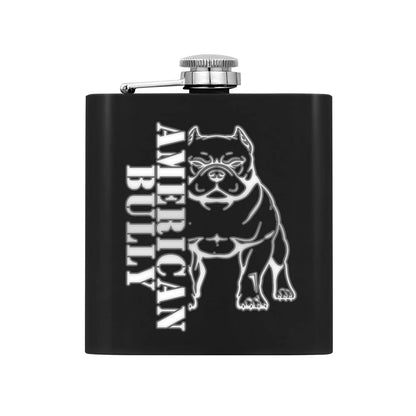 Personalized Hip Flask Set 7oz Black Stainless Steel with A Gift Box