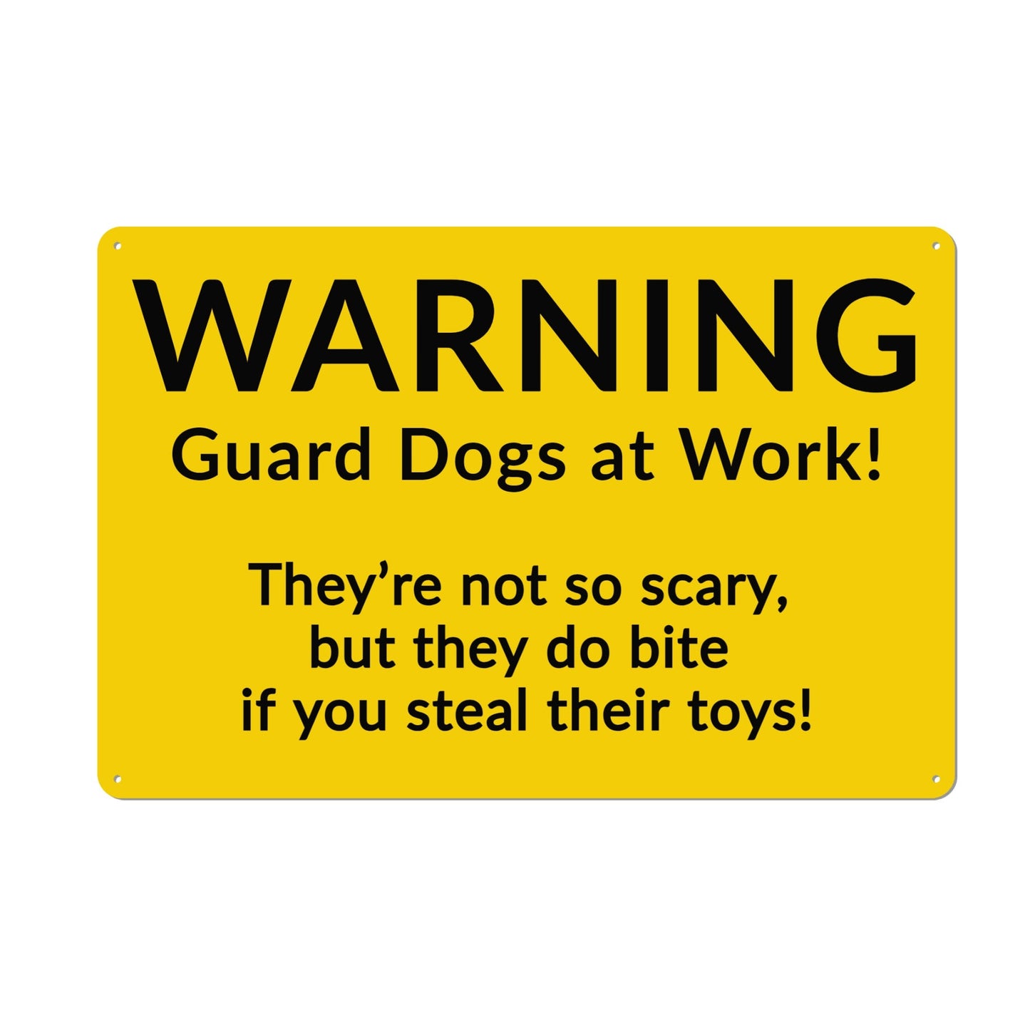 Guard Dogs Bully Warning Sign