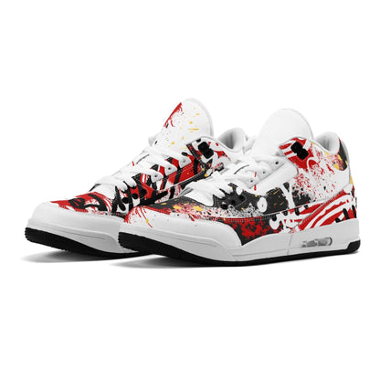 GRAFFIT BULLY High Top Retro Leather Basketball Sneakers