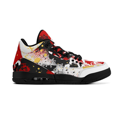 GRAFFIT BULLY High Top Retro Leather Basketball Sneakers