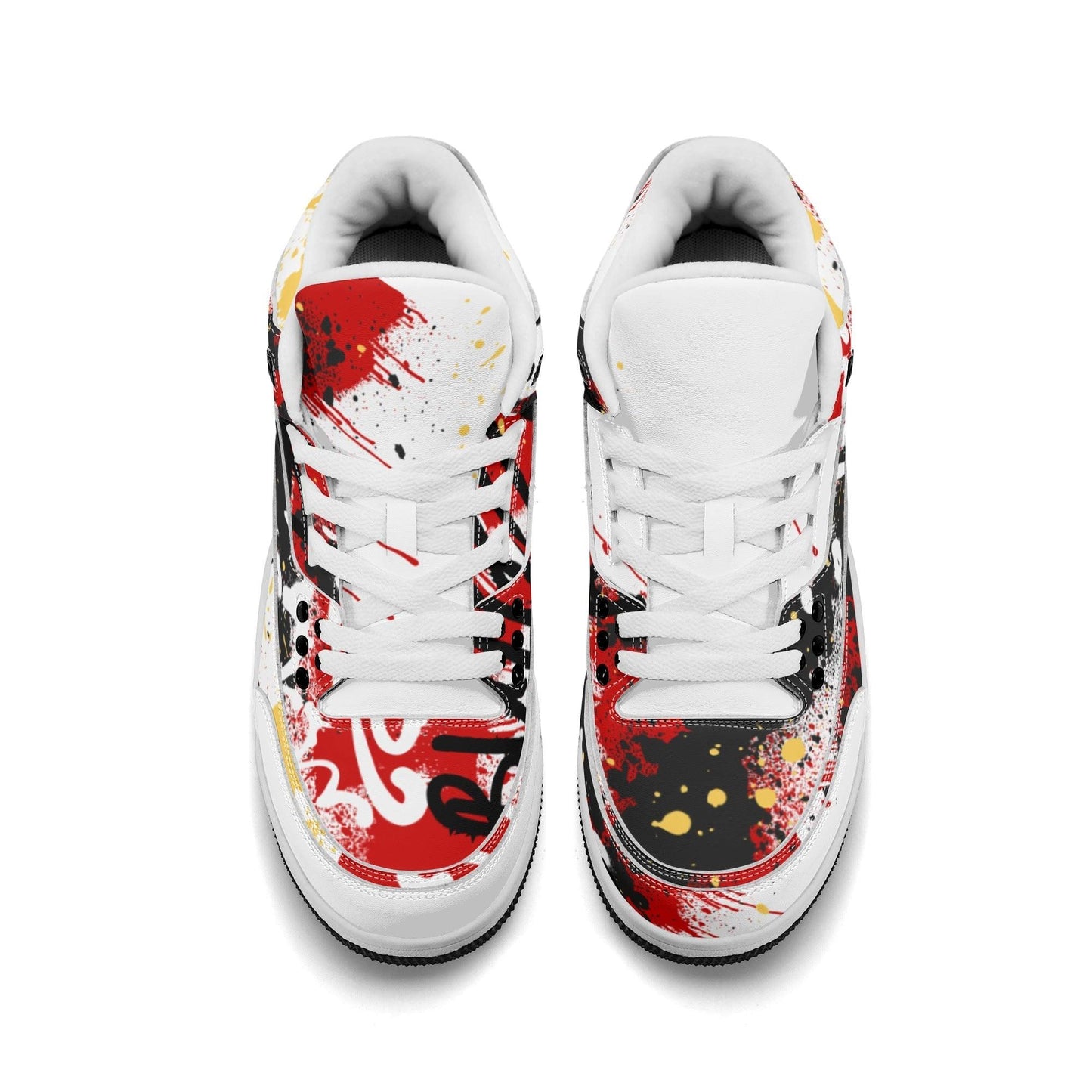 GRAFFIT BULLY High Top Retro Leather Basketball Sneakers