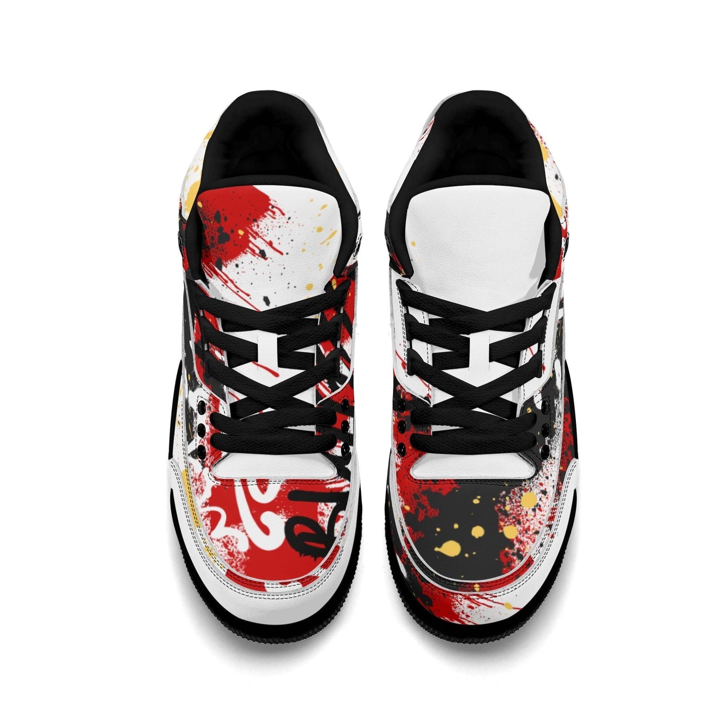 GRAFFIT BULLY High Top Retro Leather Basketball Sneakers