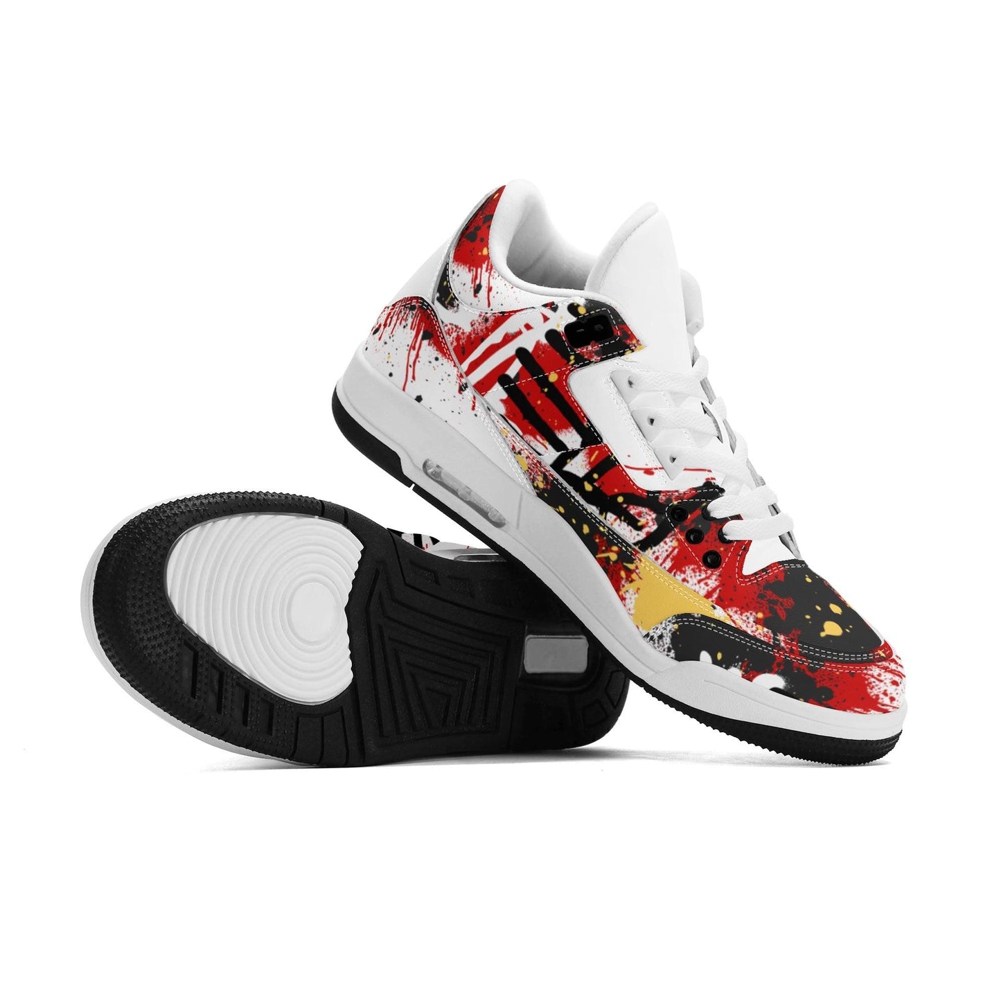 GRAFFIT BULLY High Top Retro Leather Basketball Sneakers