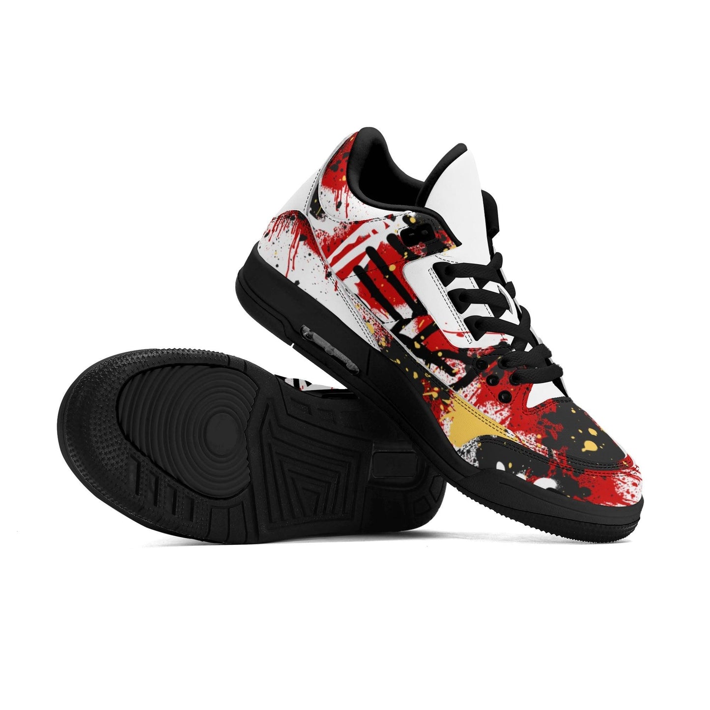 GRAFFIT BULLY High Top Retro Leather Basketball Sneakers