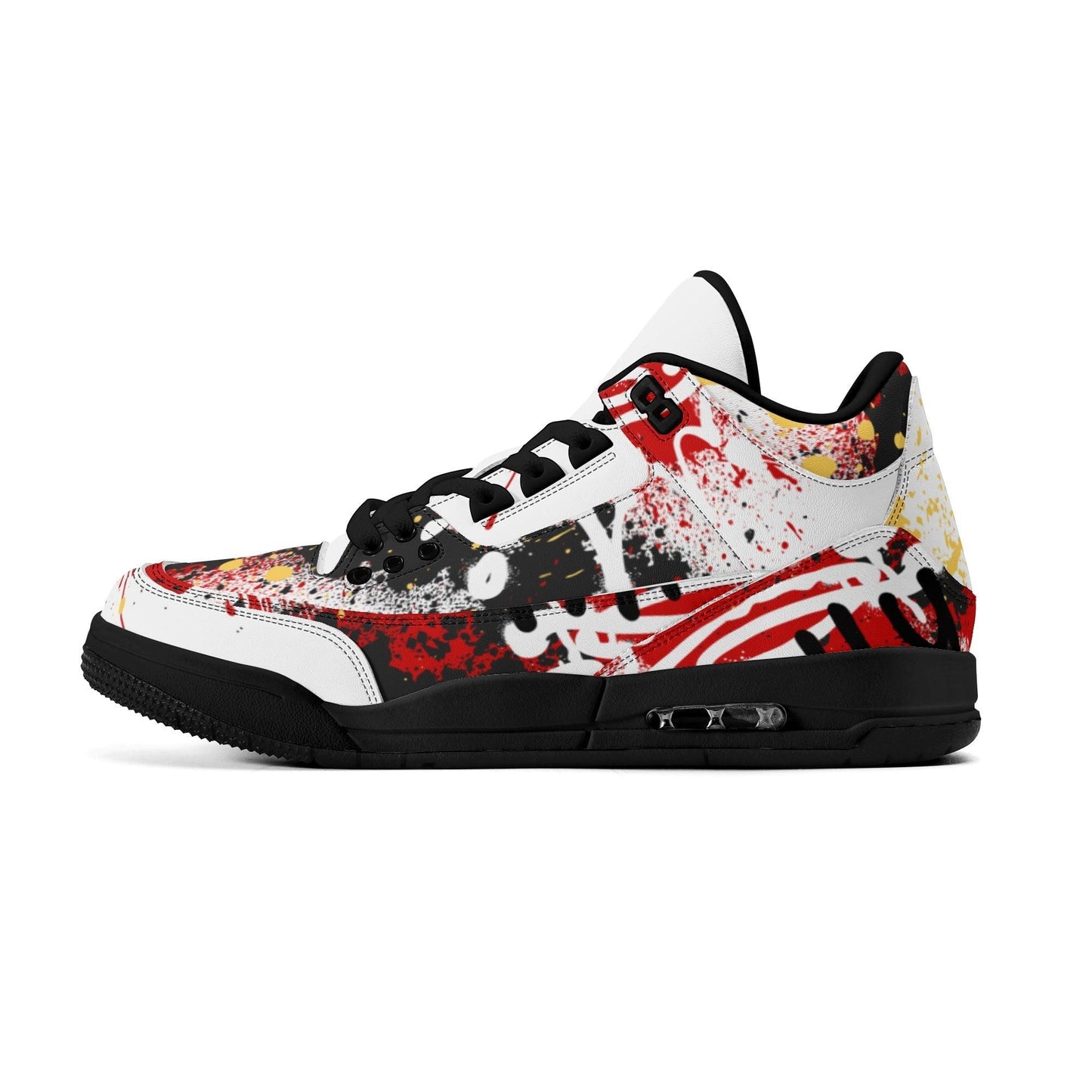 GRAFFIT BULLY High Top Retro Leather Basketball Sneakers