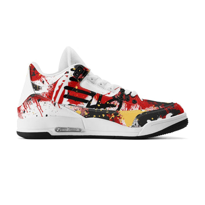 GRAFFIT BULLY High Top Retro Leather Basketball Sneakers