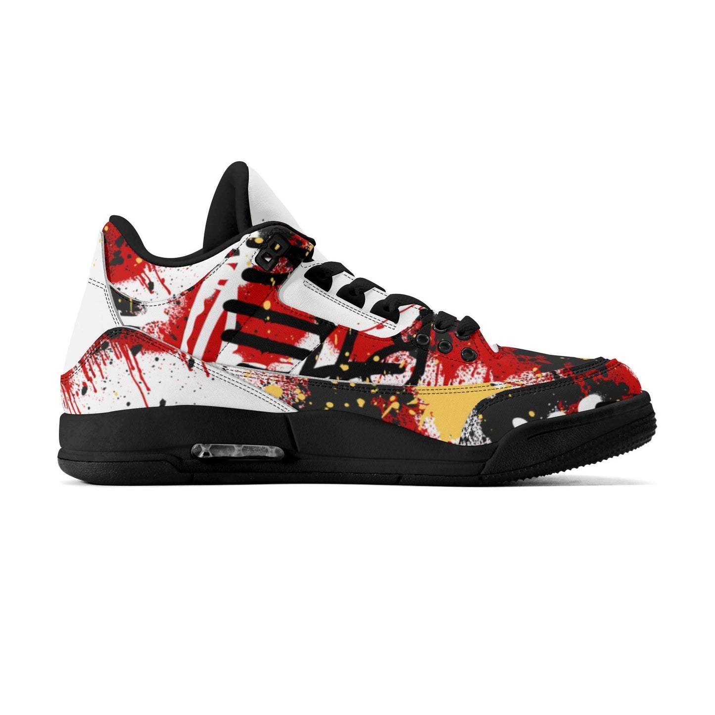 GRAFFIT BULLY High Top Retro Leather Basketball Sneakers