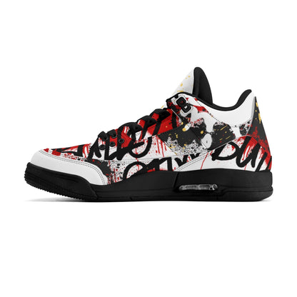 GRAFFIT BULLY High Top Retro Leather Basketball Sneakers