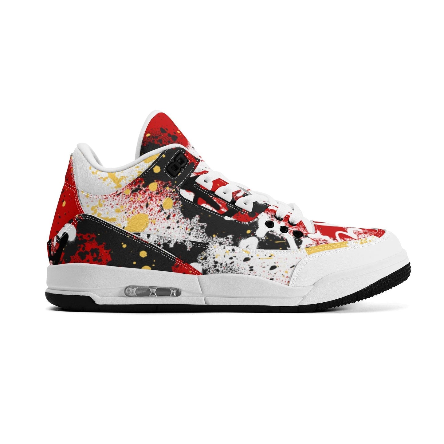 GRAFFIT BULLY High Top Retro Leather Basketball Sneakers