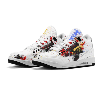 GRAFFIT BULLY High Top Retro Leather Basketball Sneakers