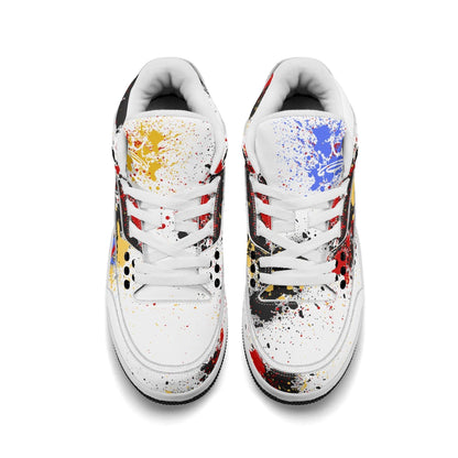 GRAFFIT BULLY High Top Retro Leather Basketball Sneakers