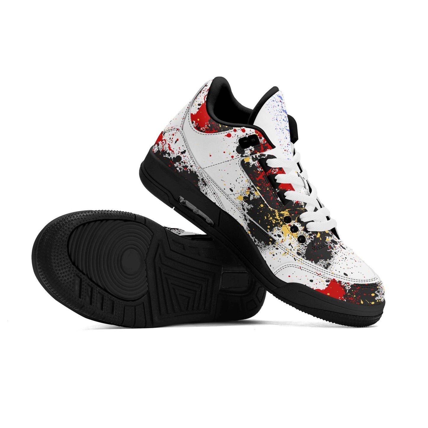 GRAFFIT BULLY High Top Retro Leather Basketball Sneakers