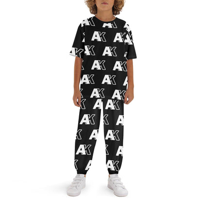 AK Childrens Sleepwear Short Sleeve Shirt and Long Pants Set