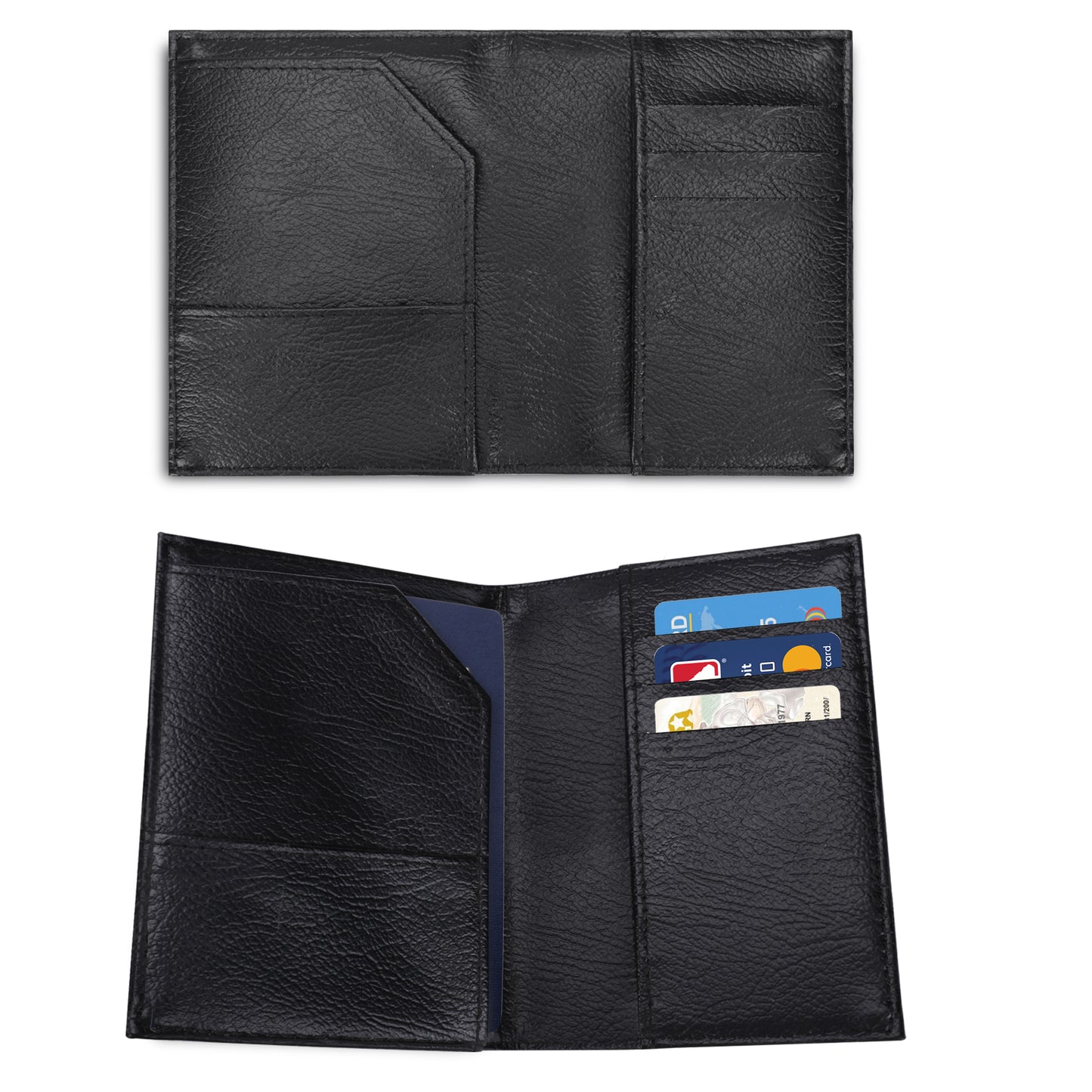 PU Leather Passport Case Business B ID Card Holder