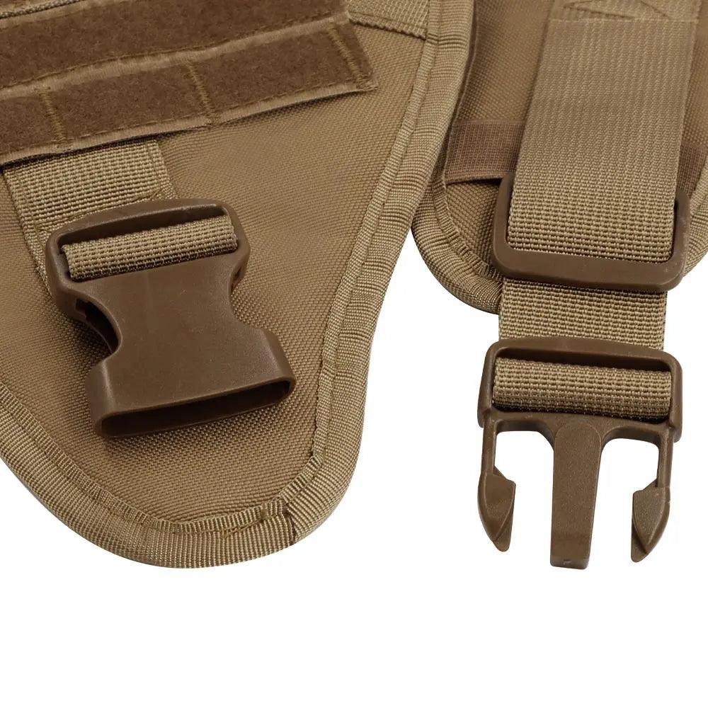 details of Army harness for dogs