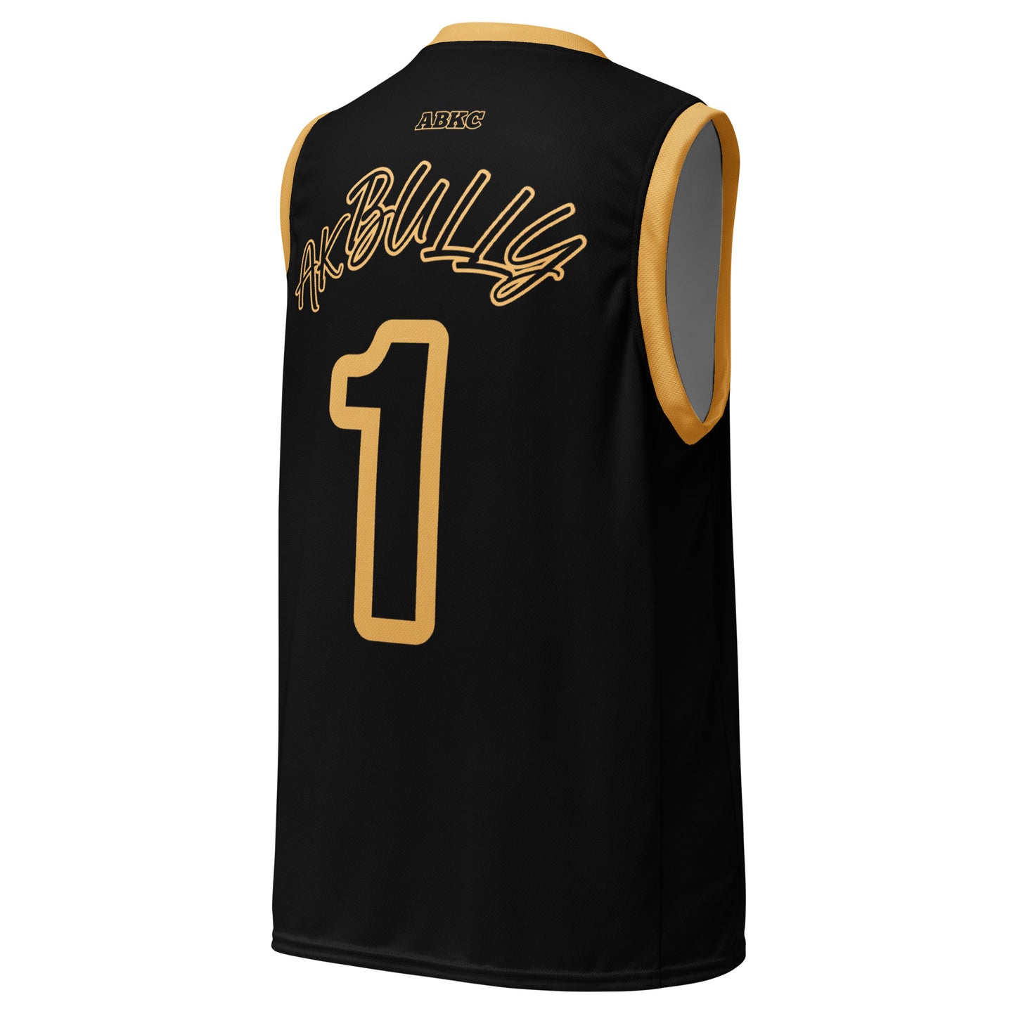 Eco - unisex Gold American Bully basketball jersey - [BULLY_BRAND]