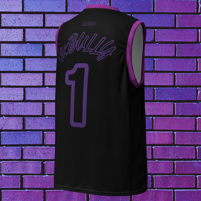 Purple unisex American Bully basketball jersey - [BULLY_BRAND]