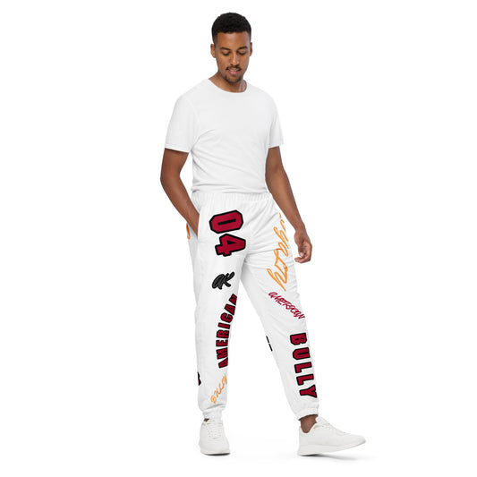 Unisex 04 WHITE BULLY track pants