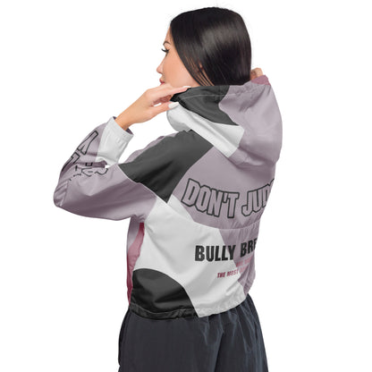 Women’s cropped Bully windbreaker - [BULLY_BRAND]