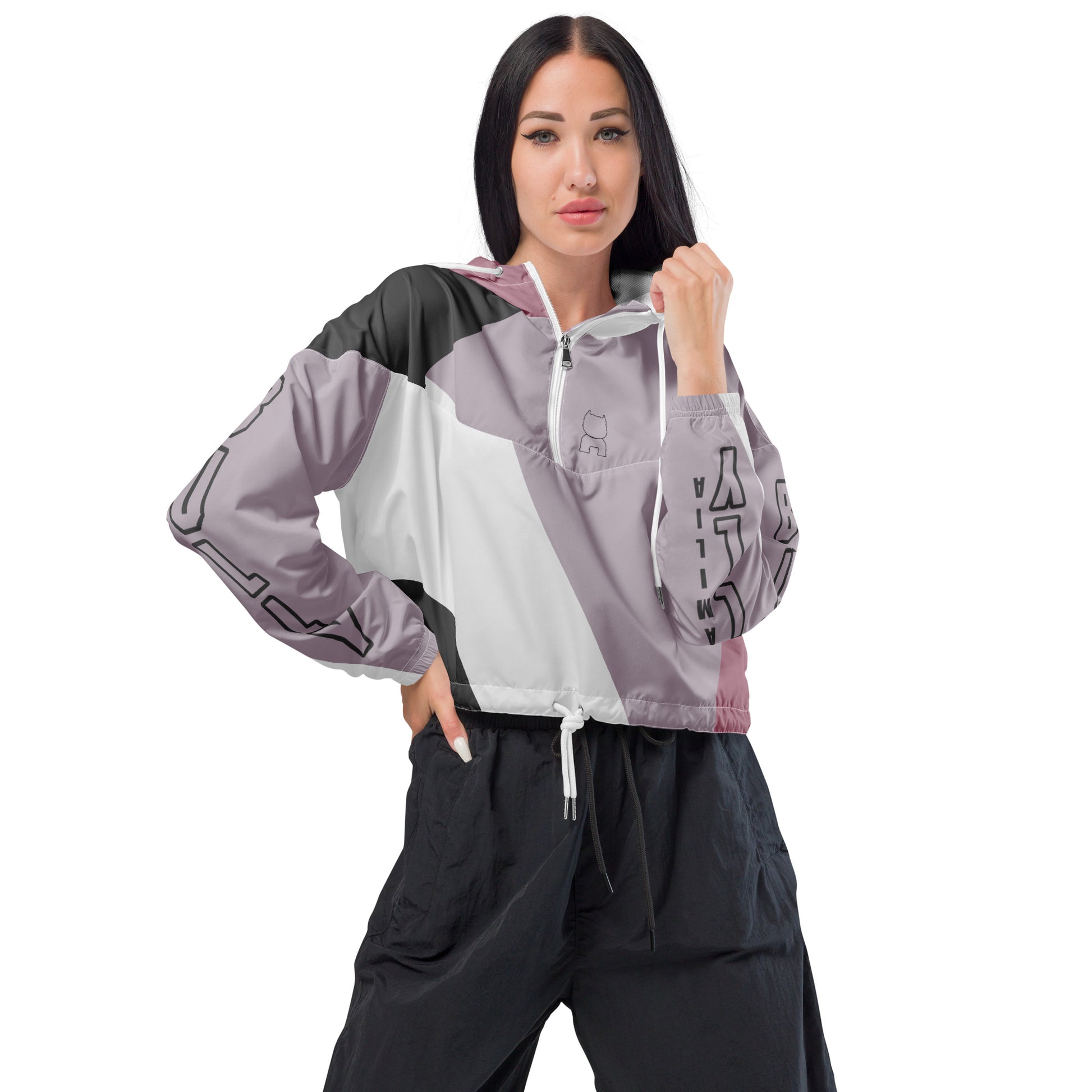 Women’s cropped Bully windbreaker - [BULLY_BRAND]