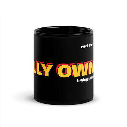 Black SUPEROWNER Glossy Mug