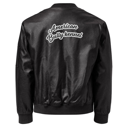 Leather ORG Bomber Jacket