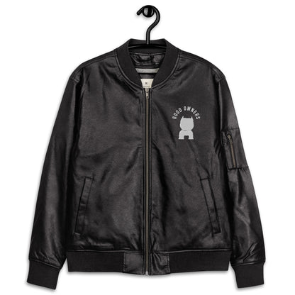 Leather BULLY Bomber Jacket - [BULLY_BRAND]