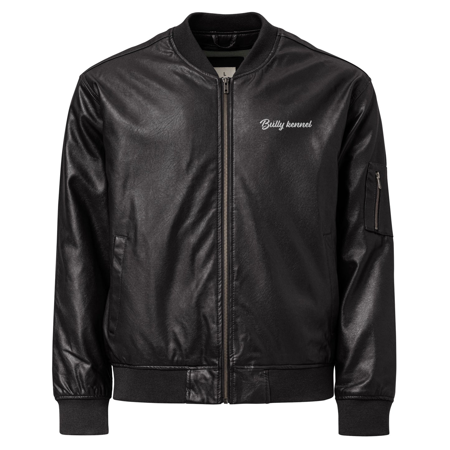 Leather ORG Bomber Jacket