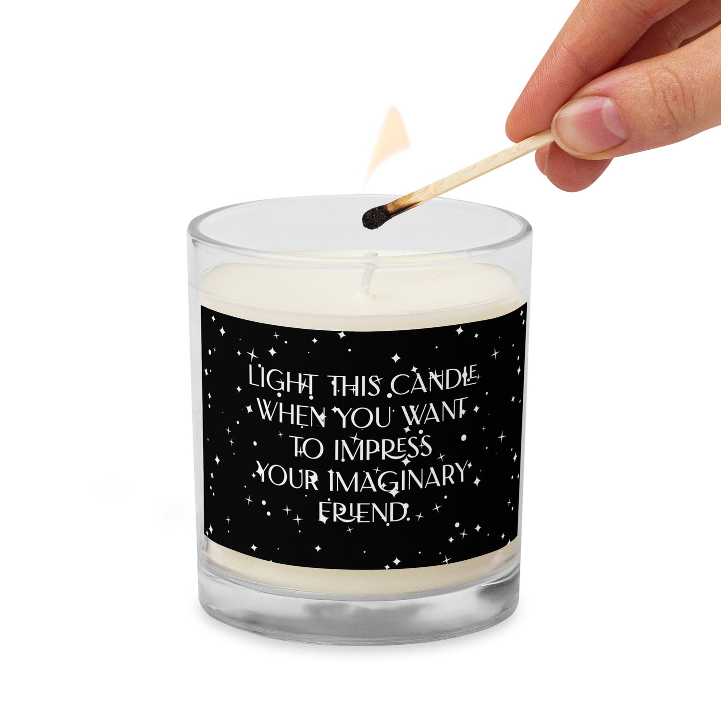 Star Glass jar soy wax candle - [BULLY_BRAND]